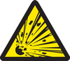 Brady B-946 Black on Yellow Triangle Vinyl Fire Hazard Label - 2 in Width - 2 in Height - 60204 - 754476-60204 - R. S. Hughes Company, Inc.