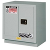 Justrite 19 gal Silver Hazardous Material Storage Cabinet - 30 in Width - 35 3/4 in Height - Floor Standing - 697841-13090 - 697841-13090 - R. S. Hughes Company, Inc.