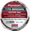 Friction Tape, 2 X 70Ft, Brown; Tape Type Plymouth Rubber -- 01AH5885