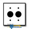 Leviton Urea 2 Gang Single Receptacle Wallplate (Stainless.. - 84052-40 - TelephoneStuff.com