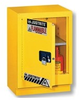 Justrite 15 gal Silver Hazardous Material Storage Cabinet - 24 in Width - 35 3/4 in Height - Floor Standing - 697841-13082 - 697841-13082 - R. S. Hughes Company, Inc.