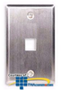 ICC Flush Mount Single Gang Stainless Steel Faceplate - 1.. - IC107SF1SS - TelephoneStuff.com