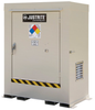 Justrite 110 gal Bone Hazardous Material Storage Cabinet - 54 in Width - 53 in Height - Floor Standing - 697841-15848 - 697841-15848 - R. S. Hughes Company, Inc.