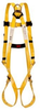 3M 10955 Yellow 2XL Vest-Style Body Harness - Polyester/Polyurethane Webbing - 078371-01555 -- 078371-01555 - Image