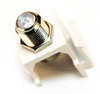 MILESTEK KEYSTONE F TYPE JACK WHITE -- 60-10191 - Image