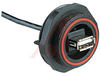 USB BUCCANEER REAR PANEL MOUNT, USB A TYPE IP68, 5 WAY HEADER - 70099111 - Allied Electronics, Inc.