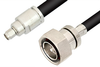SMA Male to 7/16 DIN Male Cable 60 Inch Length Using RG214 Coax - PE3233-60 - Pasternack