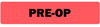 Pre-Op Medical Label Fluorescent Red - LV-MCL3 - LabelValue