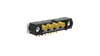 4 Pos. Male SIL Coax Horizontal Throughboard Conn. Jackscrews - M80-MH313M5-04 - Harwin Plc