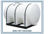 1300 Gallon Horizontal Leg Tank - A-FS1300-DW - Plastic-Mart