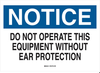 Ear Protection Sign - 84808 - Brady Corporation