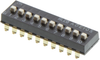 Dip Switch, 10Pos, Spst, Raised Slide; No. Of Circuits Alcoswitch Te Connectivity - 21R8579 - Newark, An Avnet Company