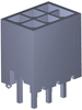 Micro-Fit Plus Vert Hdr Assy 2X3; Pitch Spacing Molex - 34AH3241 - Newark, An Avnet Company