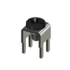 Vertical Screw Terminal w/ Screw-Assembled,Black - 7701-3 - Keystone Electronics Corp.