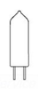 Single Ended Halogen Lamp -- Q50G8/SCD2-PK5-120 - Image