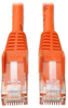 Cat6 Gigabit Snagless Molded Patch Cable (RJ45 M/M) - Orange, 14-ft. -- N201-014-OR
