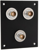 3 JACK PANEL INSERT BULKHEAD FRONT MOUNT TRB 3 LUG ISOLATED - REF00213 - MilesTek Corporation