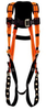 3M Ameba 1450 Orange Universal Vest-Style Back Padding Body Harness - Polyester Webbing - 078371-63594 -- 078371-63594 - Image
