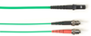 6m (19.7ft) STMTRJ GN OM3 MM Fiber Patch Cable INDR Zip OFNR - FOCMR10-006M-STMT-GN - Black Box
