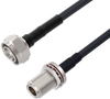 Rf Cable, 4.3/10 Plug-N Bhd Jack, 1Ft; Connector To Connector L-Com - 84AH3262 - Newark, An Avnet Company