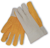 PIP 93-589 White/Yellow Large Cotton Full Fingered Work & General Purpose Gloves - Straight Thumb - Uncoated - 9.5 in Length - 616314-16165 - 616314-16165 - R. S. Hughes Company, Inc.