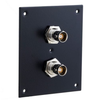 2 JACK PANEL INSERT BULKHEAD REAR MOUNT TRB 3 LUG NON ISOLATED - REF00154 - MilesTek Corporation