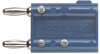 Double Banana Plug, 15A, Turret, Blue; Gender Pomona - 77B1790 - Newark, An Avnet Company