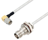 SMA Male Right Angle to TNC Female Bulkhead Cable 60 Inch Length Using PE-SR402FL Coax - PE3W00169-60 - Pasternack