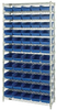 Open Wire Shelving, 12Shelves, 55Bin/blu; Shelving Unit Type Quantum Storage - 44AC8044 - Newark, An Avnet Company