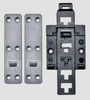 DIN rail mounting bracket with positioning catches -- WAPOZUCH3