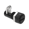 Compression Latch, Self-Adjusting, Miniature Size, Tool Locking, Slotted Recess, 1.5-4.8mm Panel, 0.8-7.1mm Grip, Stainless steel, Organic Finish, Black - 27-10-501-50 - Southco
