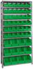 Open Shelving, 10Shelves, 48Bins, Green; Shelving Unit Type Quantum Storage - 44AC6676 - Newark, An Avnet Company