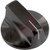 Knob; Phenolic; 1/4 in. (Shaft); 1/4 in.; 1/2 in.; 8-32 - 70097808 - Allied Electronics, Inc.