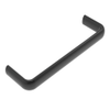 Handle, 128 mm  Hole Centers, Internal Thread, 10-32 thread, Aluminum Alloy, Anodized, Black,Oval, 16 X 7 mm -- P8-128-38-10V-15 - Image