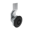 Quarter-Turn Cam Latch, 7 mm Square Recess, 6mm  Grip, Not Sealed, Zinc Alloy, Powder Coat, Black - E5-1-045-040 - Southco