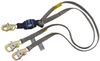 DBI-SALA Force2 Grey Shock-Absorbing Lanyard - 6 ft Length - 840779-09735 -- 840779-09735