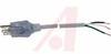 Power Cord; 15 A; Plug; SJT; 10 ft.; 9.65 in.; 1875 W; 125 V; Gray; degC - 70116075 - Allied Electronics, Inc.