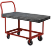 Akro-Mils 1500 lb Powder Coated Iron Platform Truck - 48 in Deck Length - 22 in Deck Height - 6 in Mold-on Rubber Casters - RWHS2448EA5M6 -- RWHS2448EA5M6 - Image