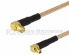 RA MMCX Plug to RA SMP Female Cable RG-316 Coax in 24 Inch and RoHS - FMC1921315LF-24 - Fairview Microwave Inc.