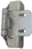 1/2 Inch Overlay Hinge, Self-Closing, Satin N.. - 814023 - HardwareSource, Inc.