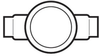 Cast Round Outlet Box -- PRGUAC59SA