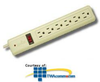 Leviton Household Appliance Grade 6-Outlet, 4 Ft. Cord,.. -- ADS-A1195 - Image