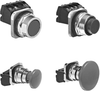 Pilot Devices, Pushbutton Complete Units, Pushbutton Complete Units (Operator and Contact Block) Class 52 Watertight / Oiltight 30 MM Heavy Duty -- 52PB9D2 - Image