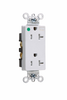 Heavy-Duty Decorator Hospital Grade Receptacle -- TR26362HGW - Image