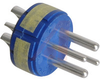 connector comp,insert only,size 22,blueinsul,2#8 & 2#12 solder cup pin contact - 70141474 - Allied Electronics, Inc.