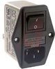 EMI POWER LIN FILTER, MULTI FUNCTION MOD, W/O VOLT SELECT, W/IEC CONN, DBL FUSE - 70133417 - Allied Electronics, Inc.