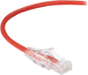 20FT Red CAT6A Slim 28AWG Patch Cable 500MHz UTP CM Snagless - C6APC28-RD-20 - Black Box