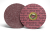 3M Scotch-Brite Non-Woven Aluminum Oxide Aluminum Surface Conditioning Quick Change Disc - Medium Grade - 4 1/2 in Diameter - 5/8-11 in Center Hole - 64363 - 076308-64363 - R. S. Hughes Company, Inc.