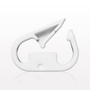 Pinch Clamp with Sidewall, White - 13621 - Qosina Corp.