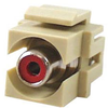 RCA F/F Keystone Module - Ivory, Red - 101817RIV - Computer Network Accessories, Inc.